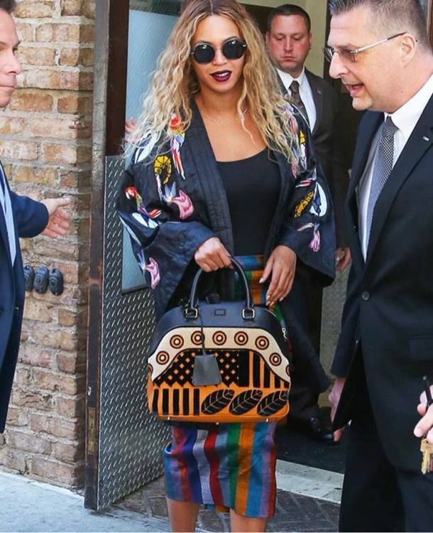 ENDORSEMENT: Beyonce Wears Senegalese Designer Selly Raby Kane’s signature Kimono and skirt